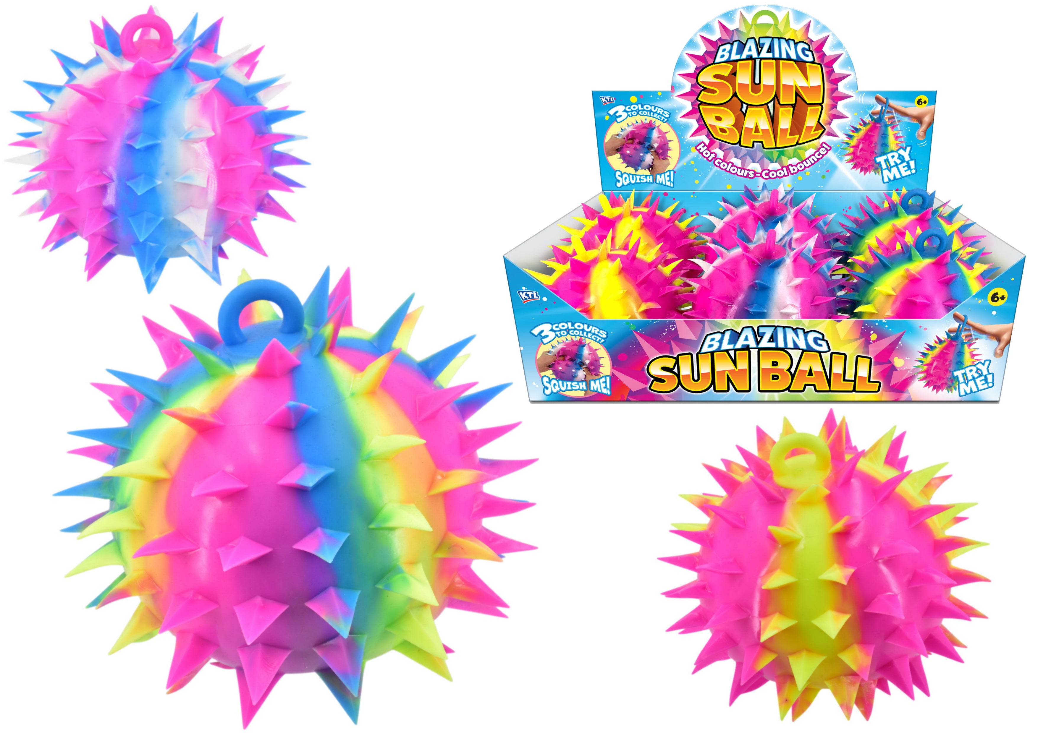 500g 17cm Jumbo Spikey Rainbow Ball