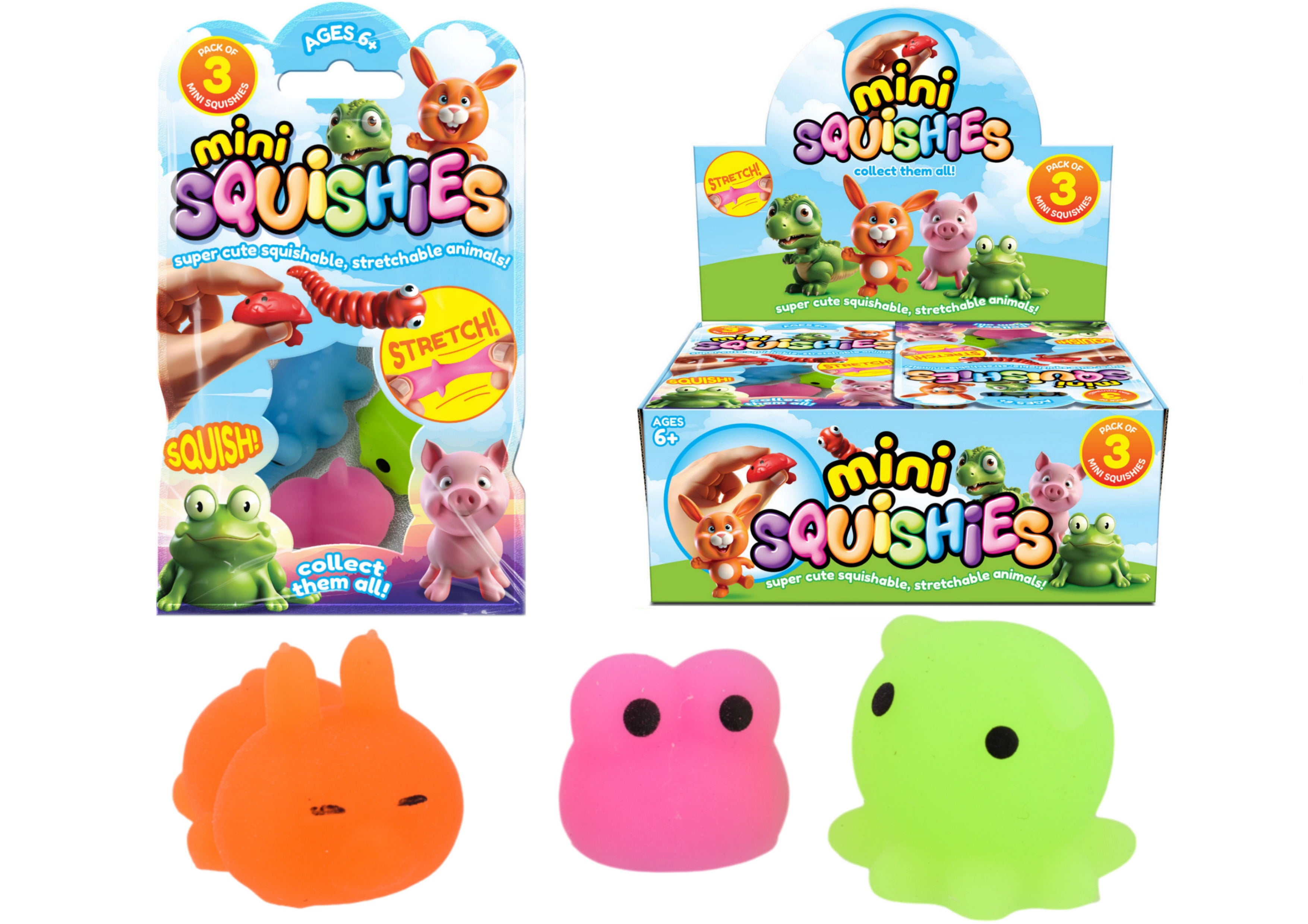 Mini Squishy Animals (Assorted) In Col Bag
