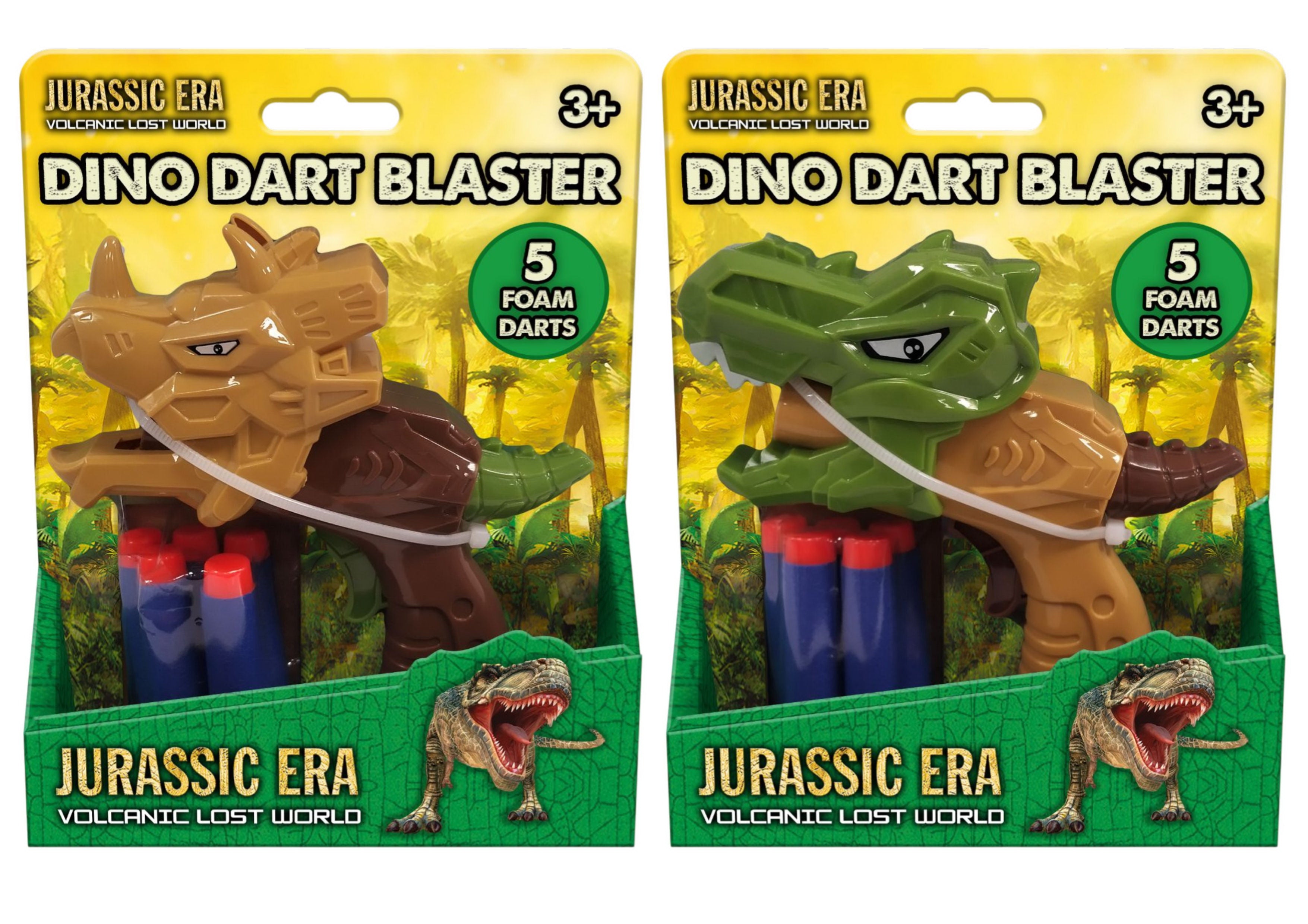 Dino Head Shooter With 5 Foam Darts