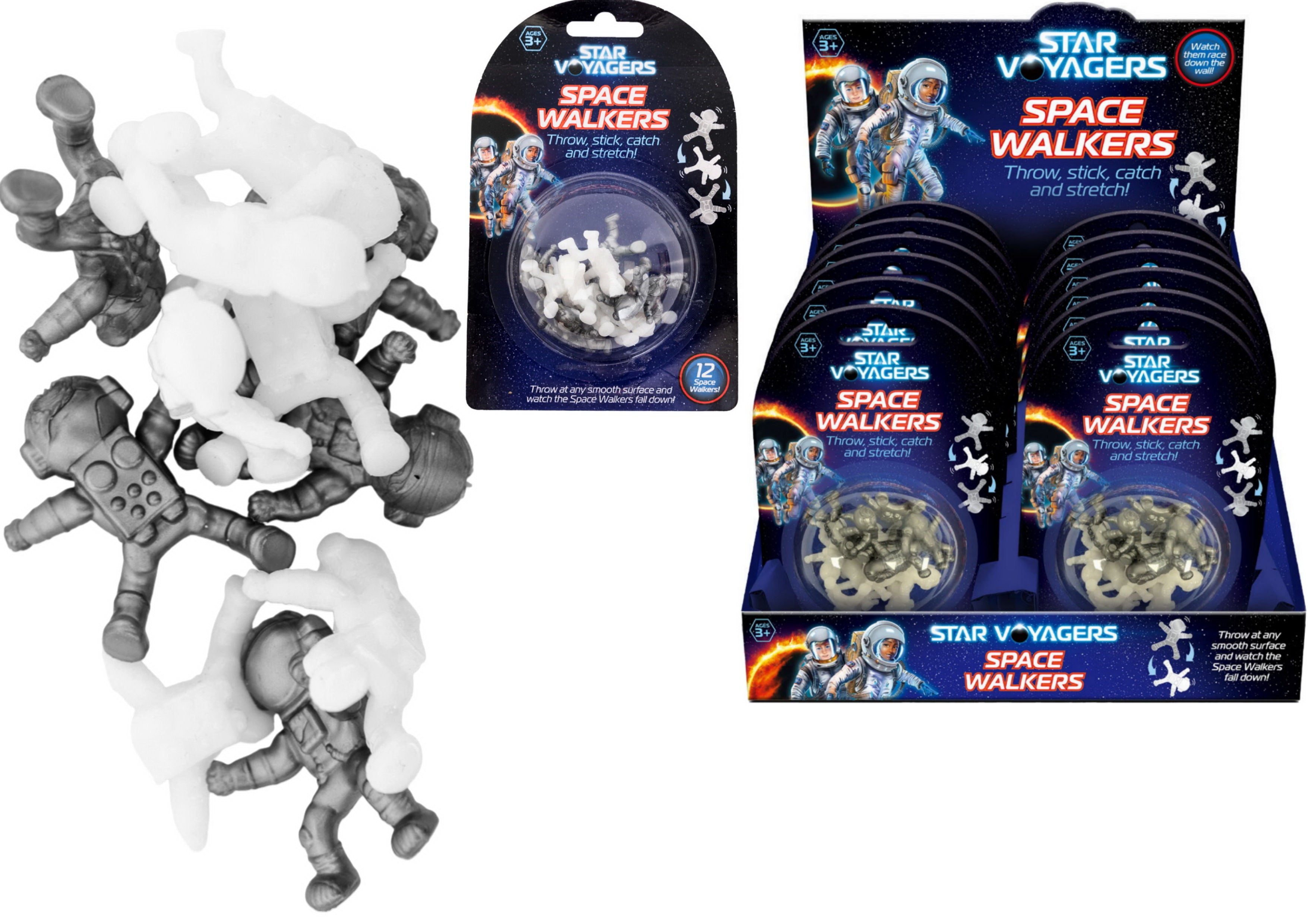 12pc Sticky Space Walkers